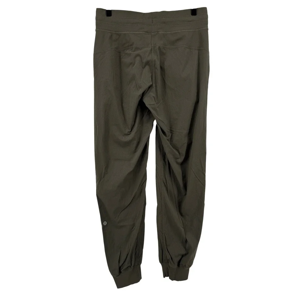 Lululemon Dance Studio Mid-Rise Jogger Carob Brown Green Women 6 Active W5ENMS